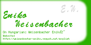 eniko weisenbacher business card